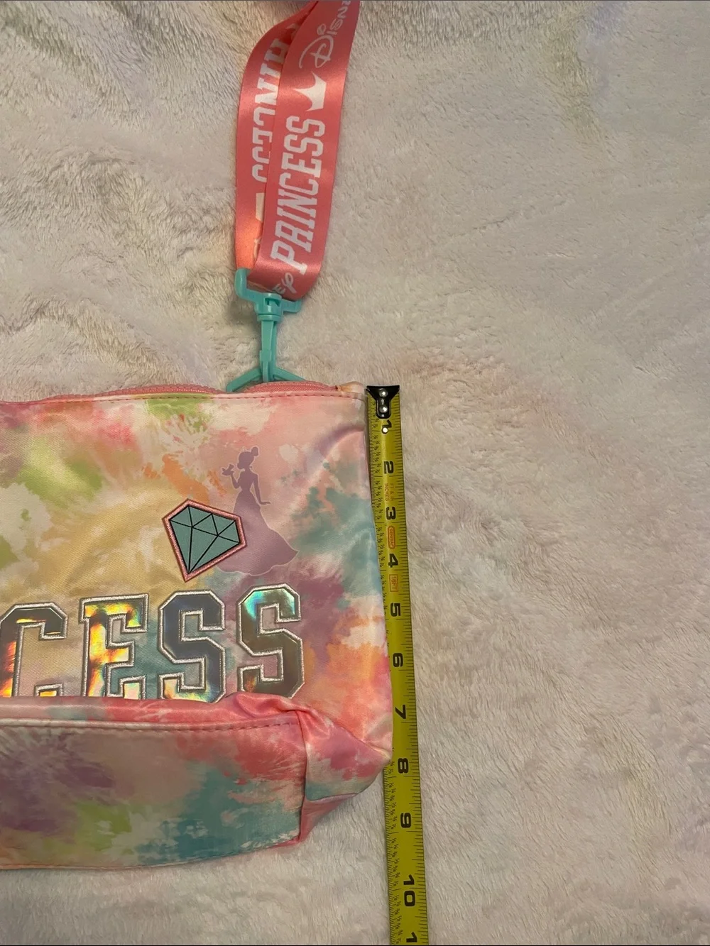 Disney Princess Tie-Dye Pink Multicolor Kids Crossbody Bag